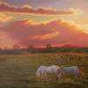 Southwest - September Sunset In Taos - Realism