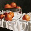 Original Watercolor - Reflected Oranges - Realistic