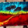 Mini Zen Art C - Red Grass - Landscape