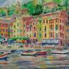Seascape - Portofino Harbor - Impressionist